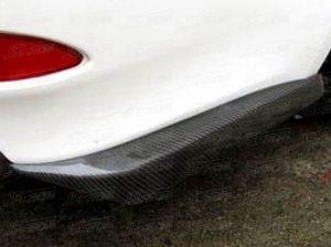 Накладки на задний бампер карбоновые для LEXUS IS250 2006-2010 